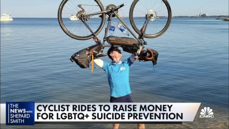 29-year old cyclist takes epic ride to raise money for the Trevor Project