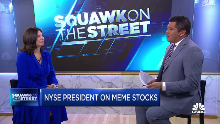 NYSE President Stacey Cunningham on volatility in meme stocks like AMC