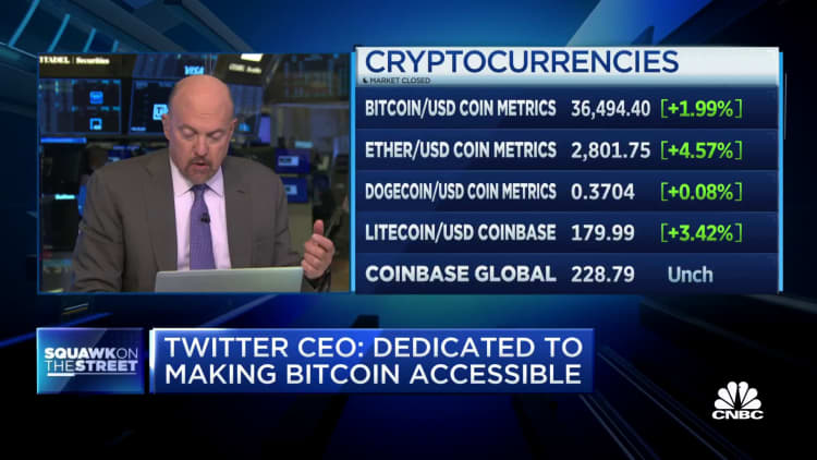 Cramer: I'm a bit of a bitcoin bug as a hedge, but there's risk it could fall further