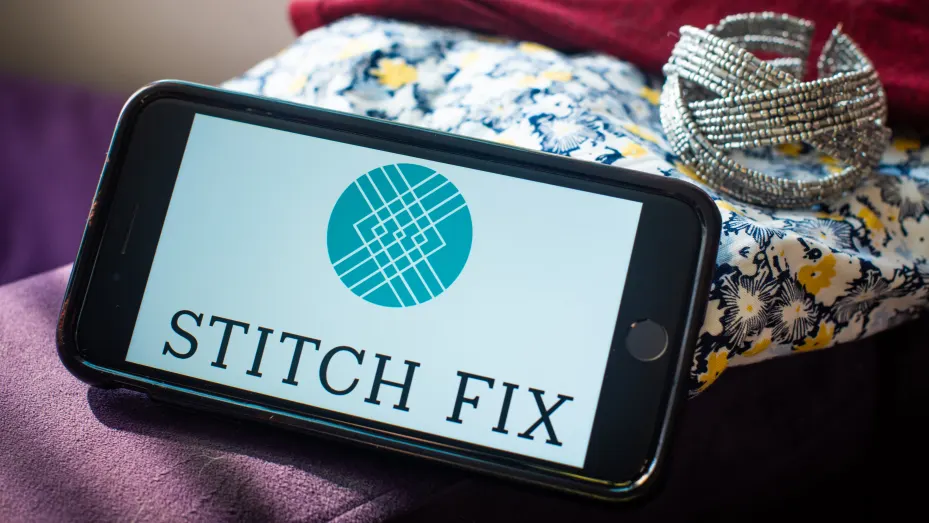The Stitch Fix logo on a smartphone arranged in Hastings-on-Hudson, New York, U.S., on Saturday, June 5, 2021. Stitch Fix Inc. is scheduled to release earning on June 7.