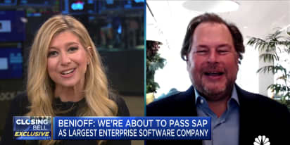 CRM's Benioff: We're about to pass SAP as the largest enterprise software company