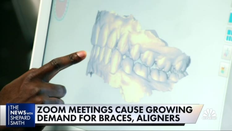 Adult braces on the rise as more people feel self-conscious about their smile during Zoom calls