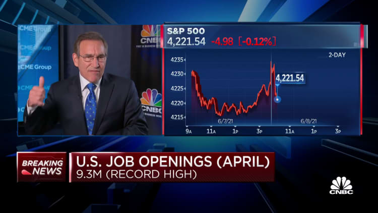 Job openings set new record of 9.3 million in April