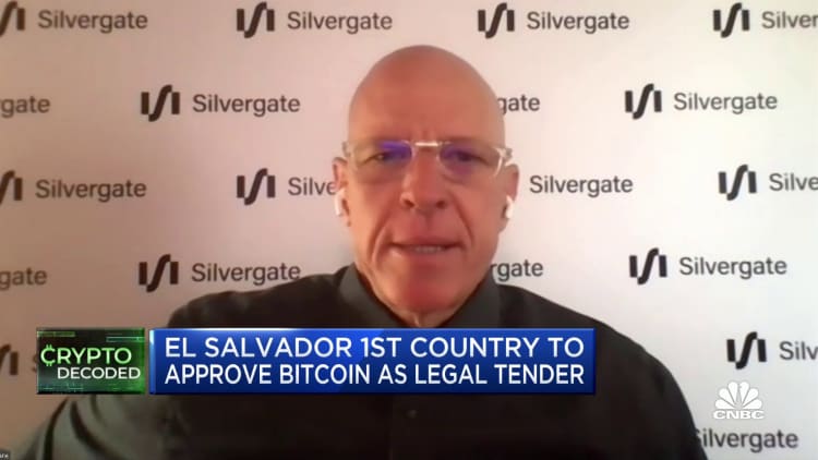 El Salvador law shows the continued adoption of bitcoin: Silvergate CEO