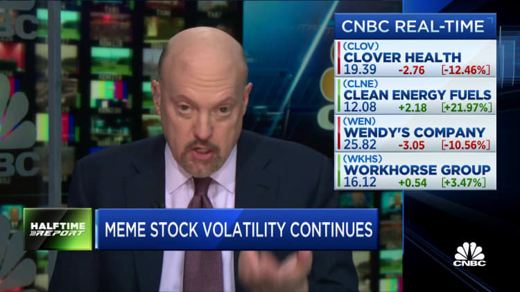 Meme stocks should be offered in a casino, reiterates Cramer