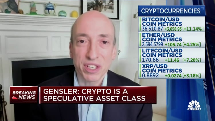 Gensler on cryptocurrencies: Investors do not have full protection