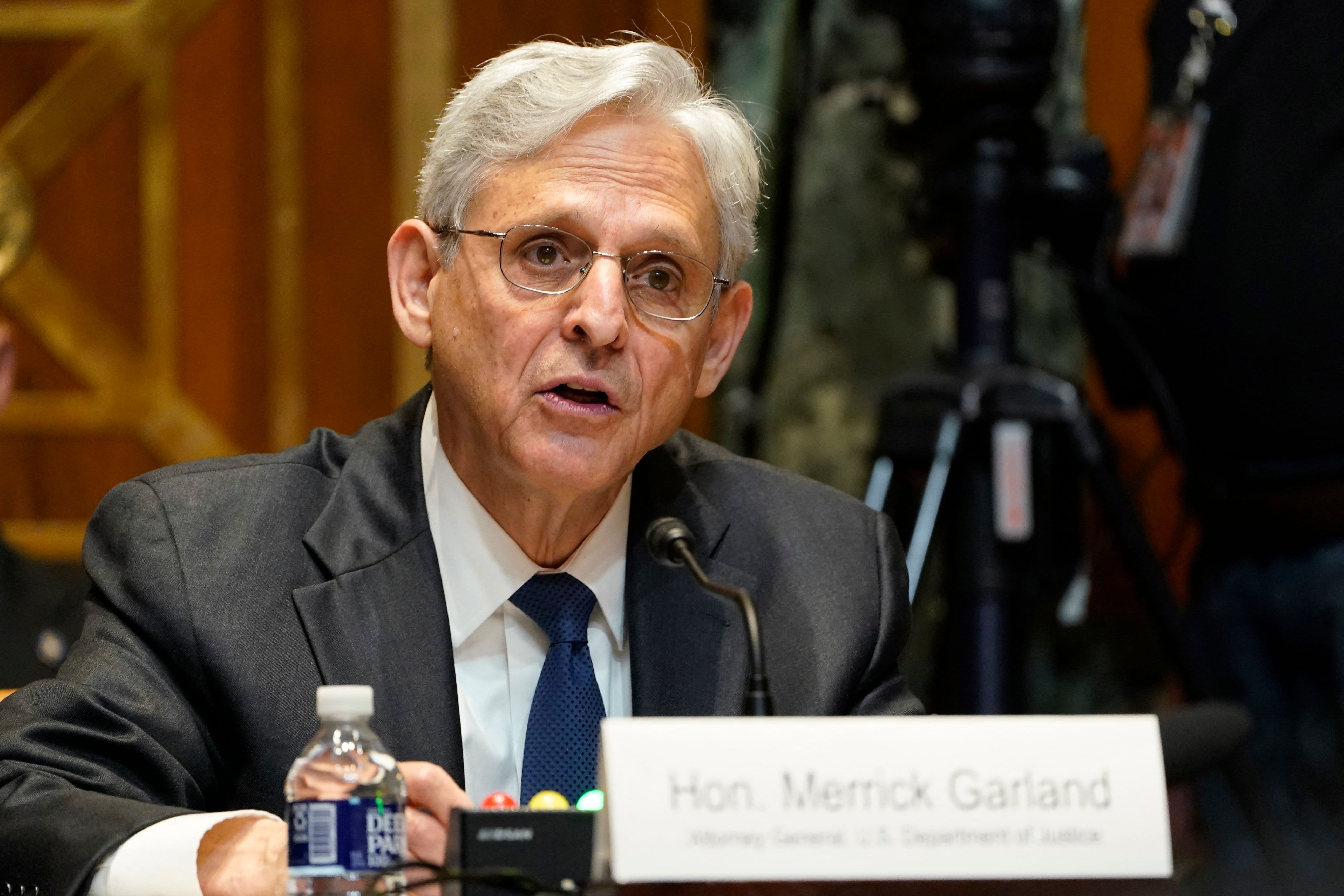 Attorney General Merrick Garland told lawmakers Wednesday that investigating the source of a massive leak of taxpayer information behind an article by