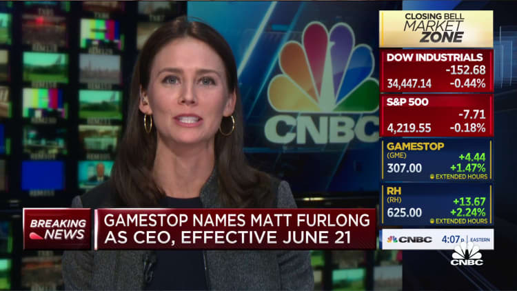GameStop names Matt Furlong CEO, effective June 21