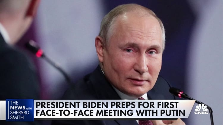 President Biden prepares for first meeting with Putin