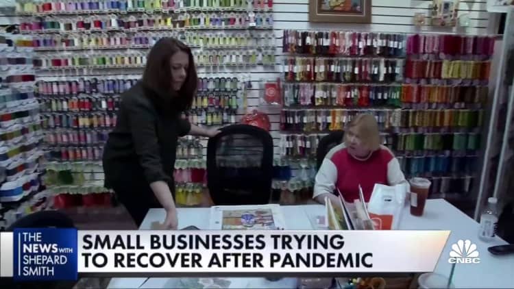 Small businesses in Northbrook, Illinois, are trying to recover a year into the pandemic