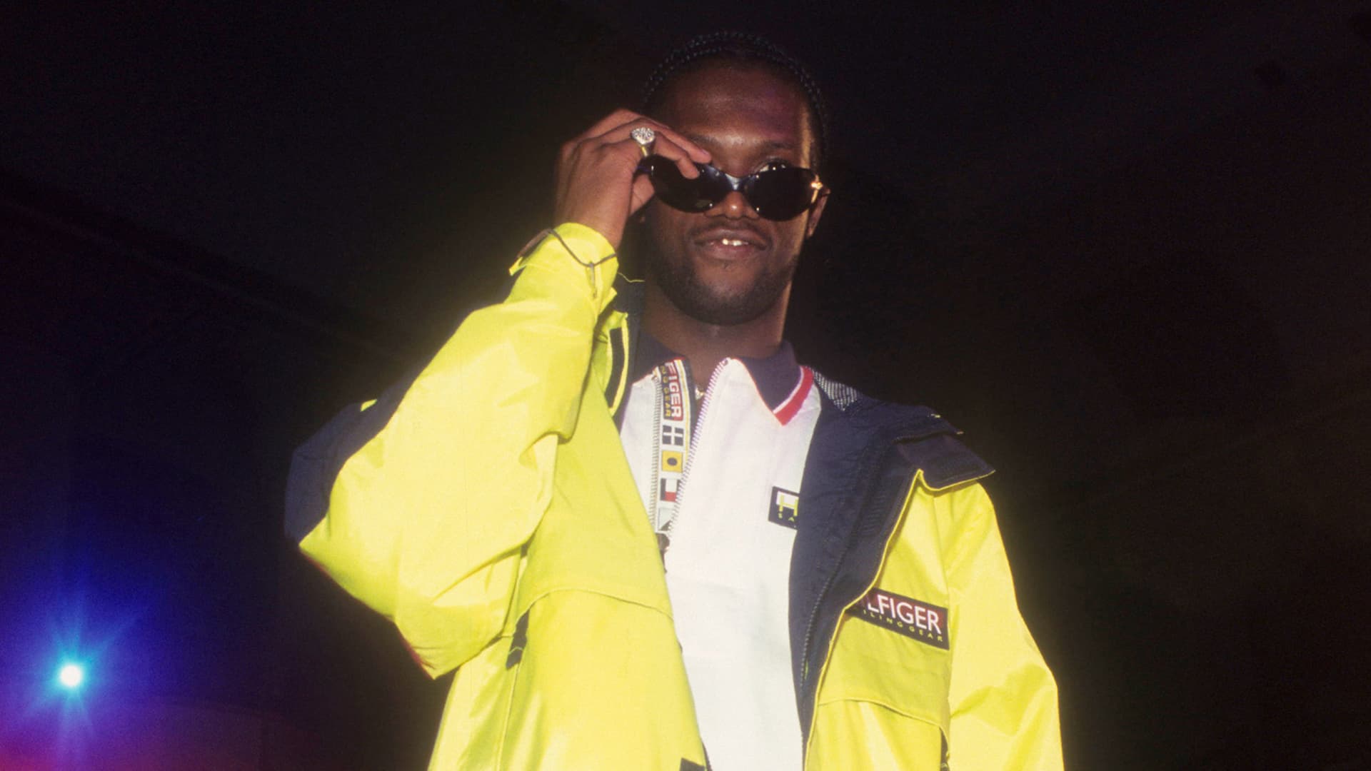 Pras Michel of the Hip hop group the Fugees performs on August 1, 1996 in New York City, New York.