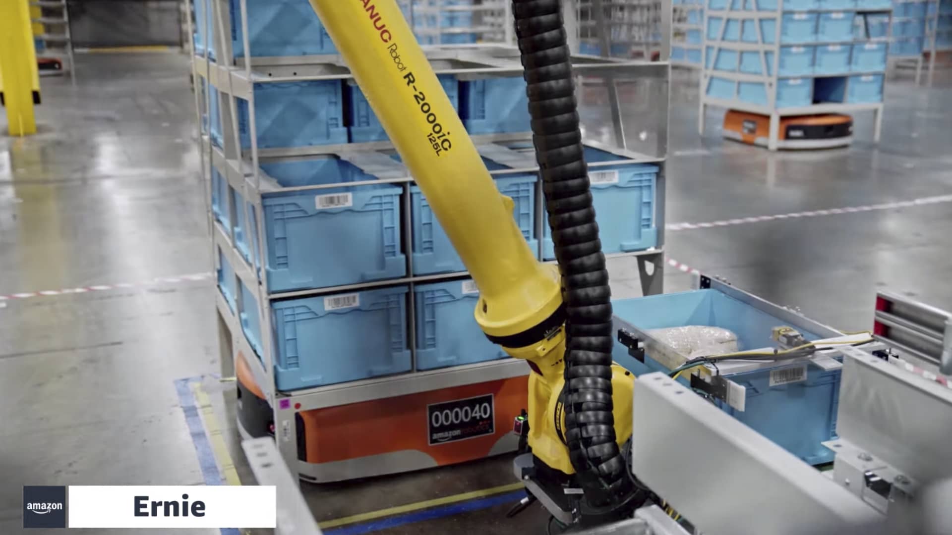Juice konvertering lustre Amazon details new warehouse robots, 'Ernie' and 'Bert'