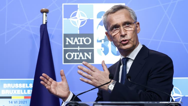 Russia is 'a power in decline' but still poses a military threat, says NATO chief