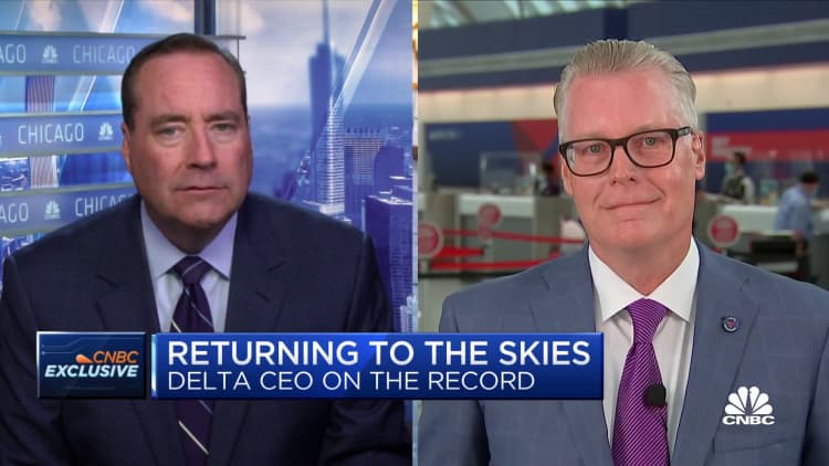 Delta CEO: Leisure travel is back, corporate travel is lagging
