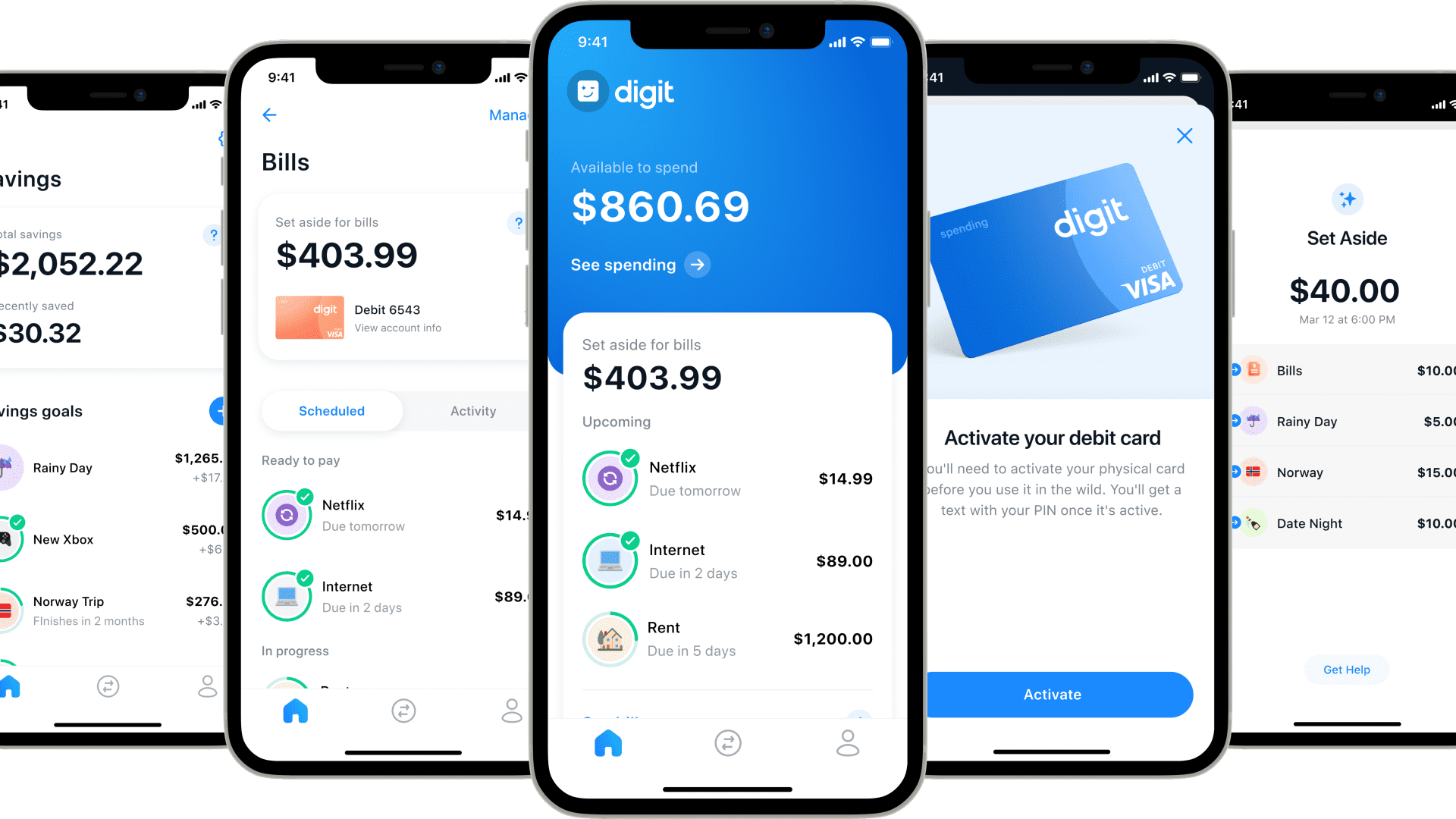 How the new Digit Direct will look on users' app screens. Consumers can start signing up for the waitlist June 15, 2021.
