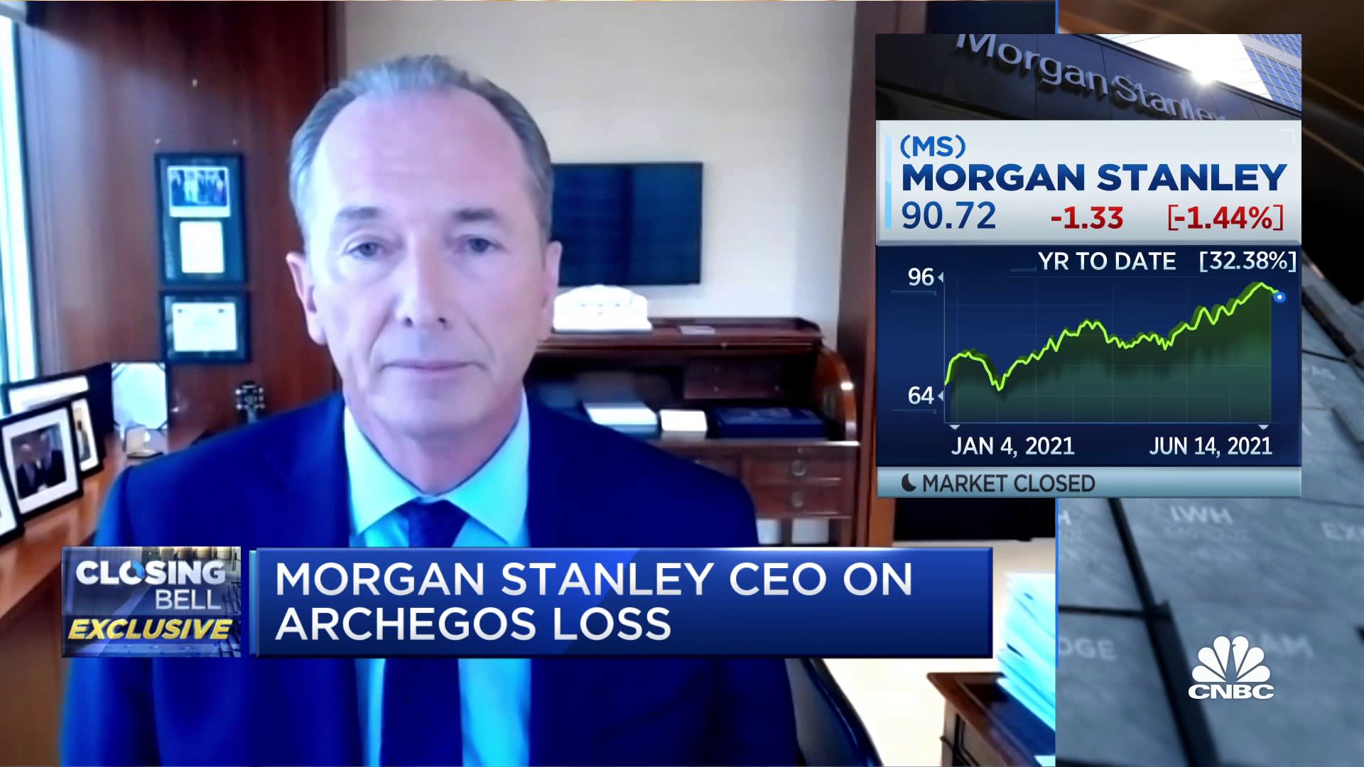 Morgan Stanley CEO James Gorman on Archegos loss, meme stocks