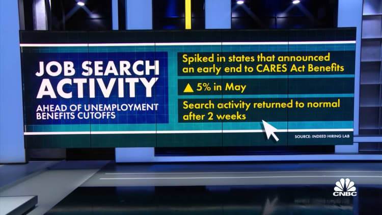 At least 25 states will cut off federal jobless benefits by July
