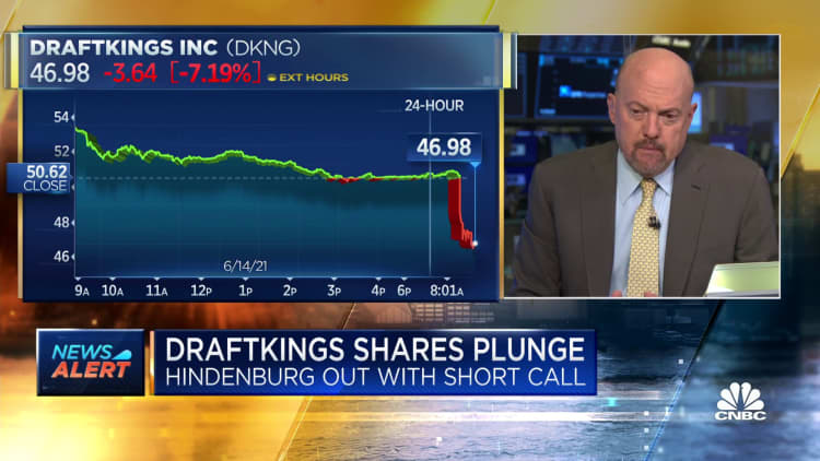 DraftKings shares plunge following Hindenburg's short call