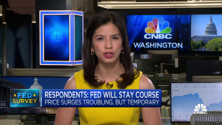CNBC Fed Survey: First rate hike not expected until November 2022