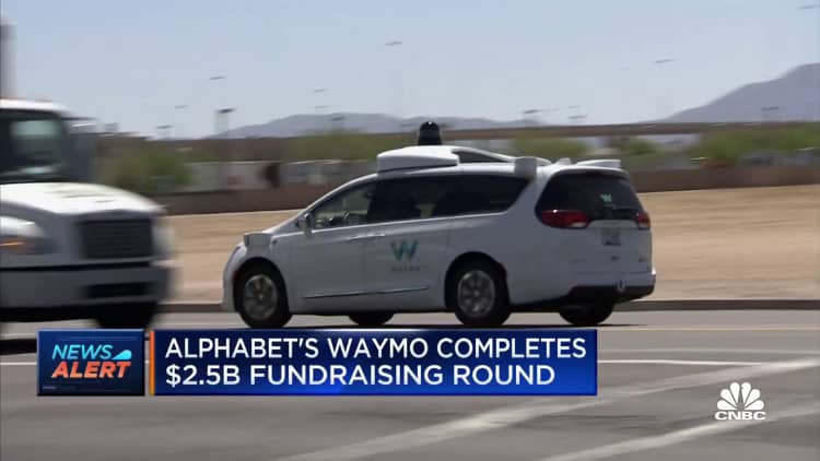 Alphabet's Waymo completes $2.5 billion fundraising round