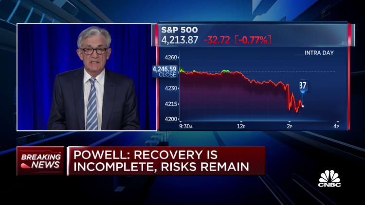 Federal Reserve Chair Jerome Powell's full remarks on economic recovery
