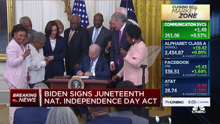President Biden signs Juneteenth National Independence Day Act