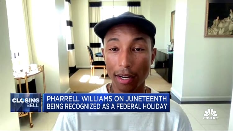 Musician Pharrell Williams on Juneteenth becoming a federal holiday