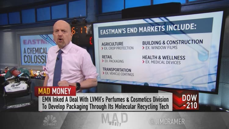 Cramer says shares of Eastman Chemical have more room to run