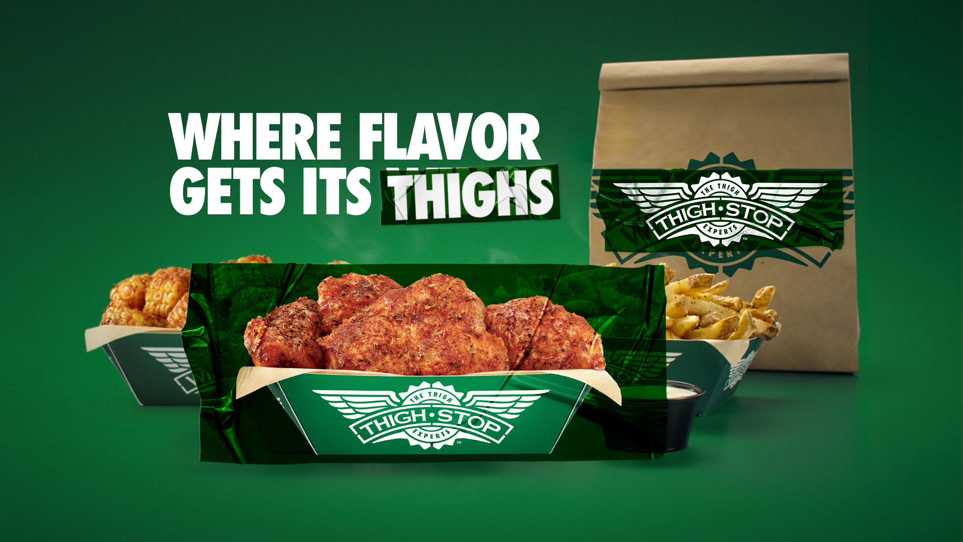 Thighstop launches today as a virtual brand, focusing on chicken thighs.
