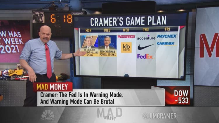 Cramer's week ahead: Comments from Fed officials may create buying opportunities