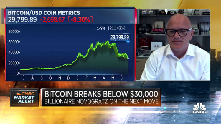 Galaxy Digital's Michael Novogratz: Bitcoin may plunge but it's difficult to call a bottom