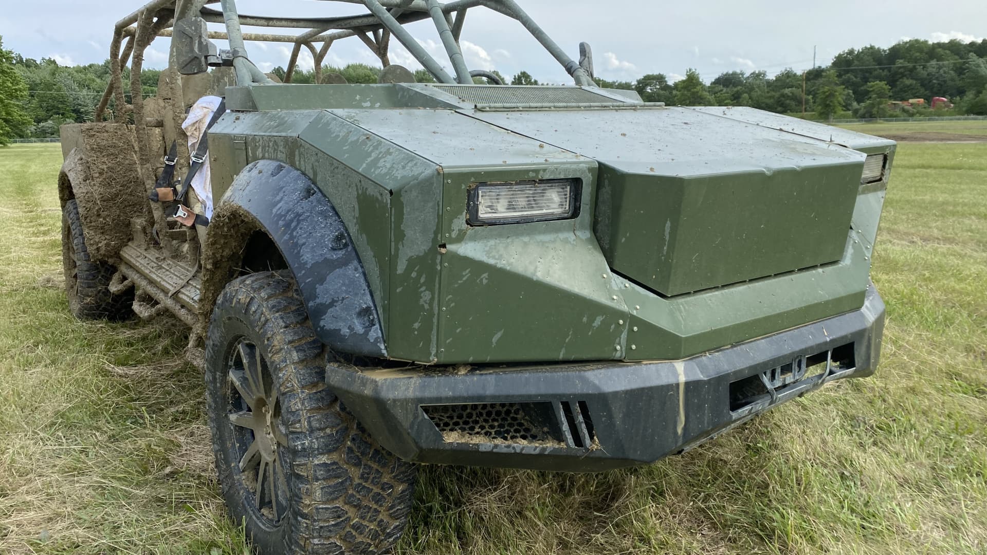 Lordstown Motors has developed this electric vehicle based on the platform of its Endurance pickup truck for military applications, according to the company.