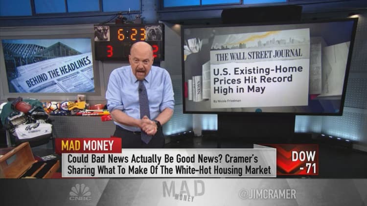 The housing market is turning into a 'secular' growth story, Jim Cramer says