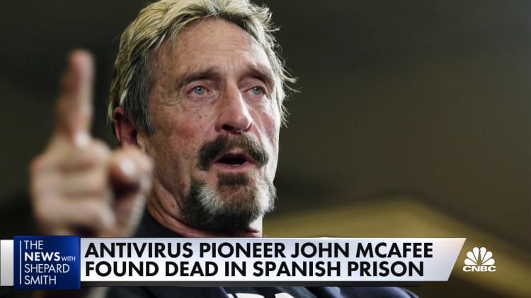 Antivirus pioneer John McAfee found dead in Spanish prison