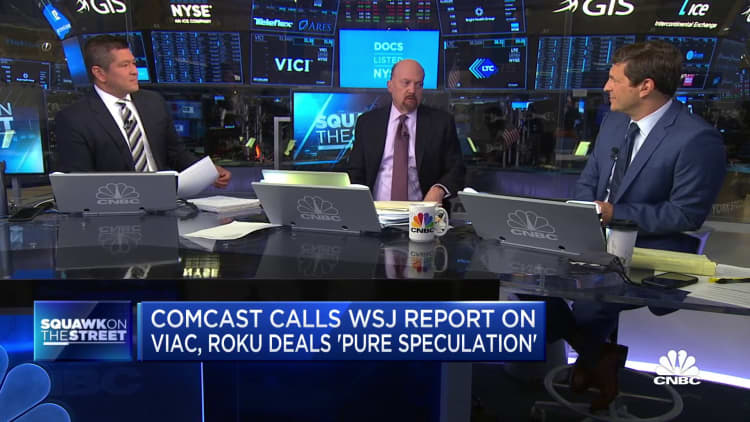 Cramer on contested report that Comcast is considering M&A deals to compete in streaming