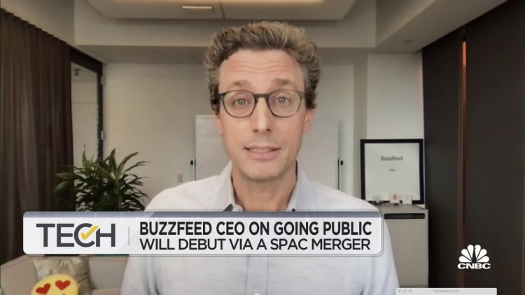 Watch CNBC's full interview with Buzzfeed CEO on going public via SPAC