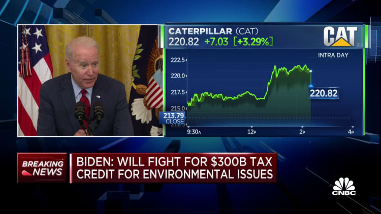 Biden: Will fight for $300 billion tax credit for environmental issues