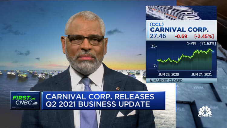 Carnival Corp. CEO Arnold Donald on Q2 business, vaccines
