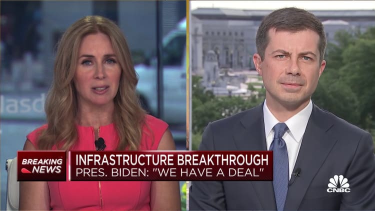 Transportation Secretary Buttigieg weighs on White House's bipartisan infrastructure deal