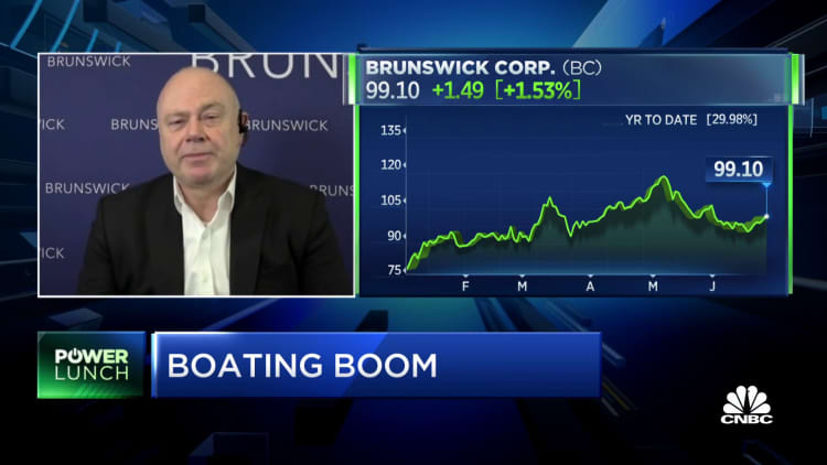 Brunswick CEO expects low boat inventory until year end