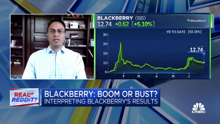 Blackberry is another Reddit stock that's 'all hat, no cattle,' says expert