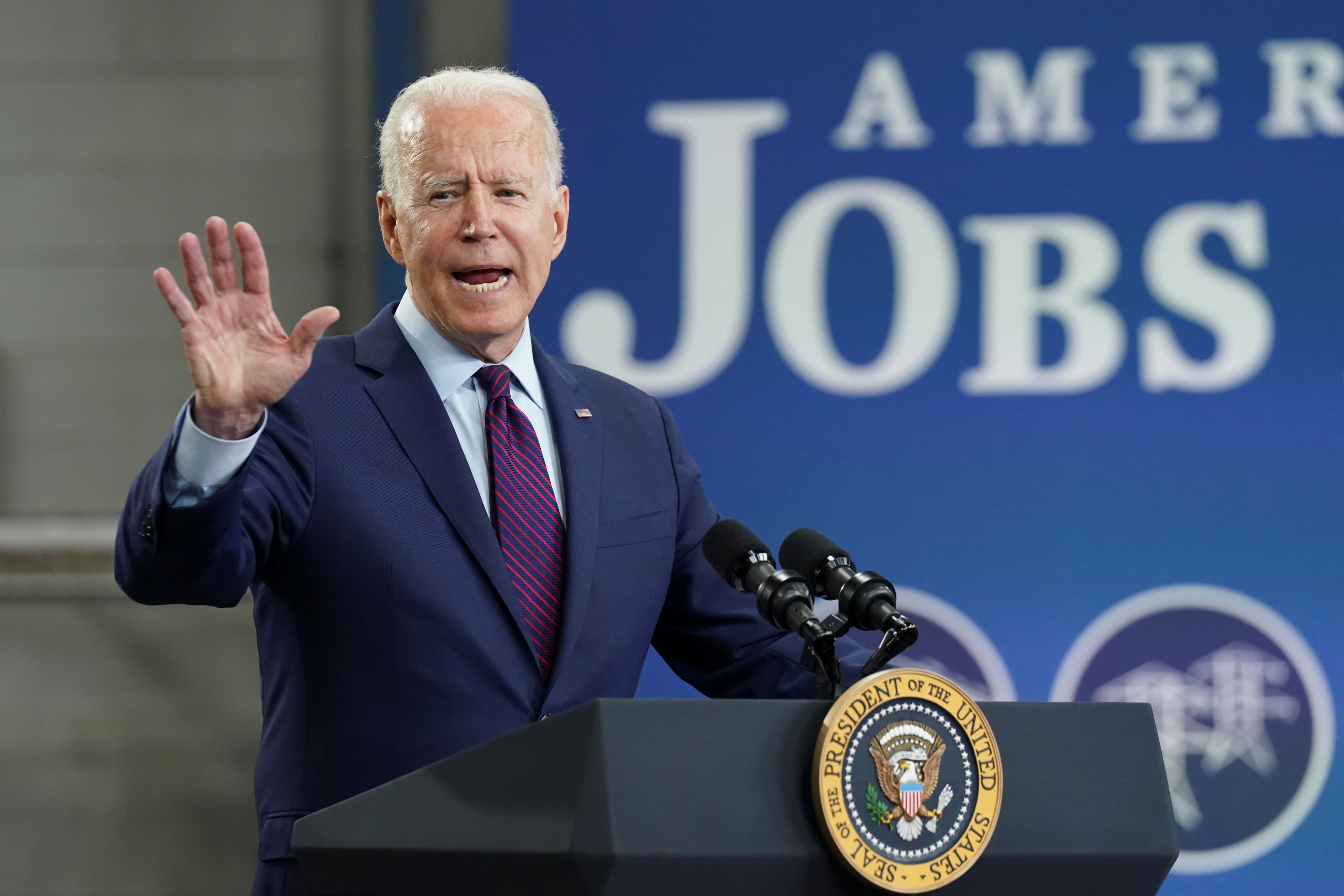 Biden takes his bipartisan infrastructure deal road show to Wisconsin