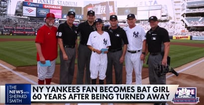 Yankee fan sees her dream to be batgirl come true, 60 years later
