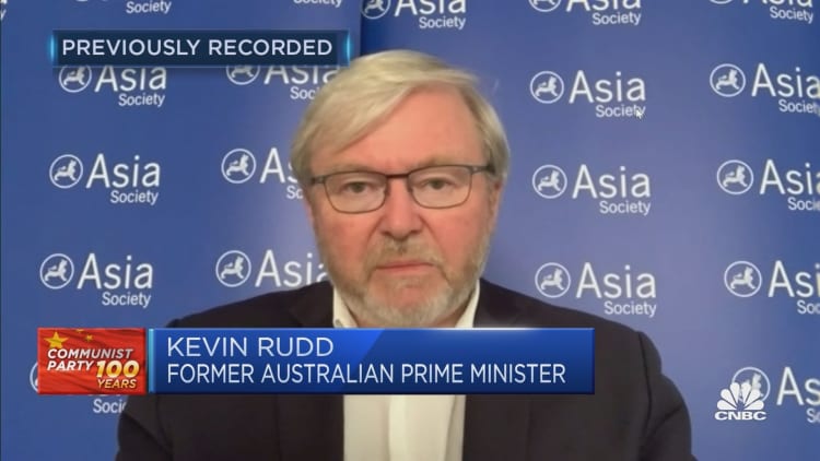 China looking into options for a 'political union' with Taiwan will be 'dangerous for us all,' former Australian PM says