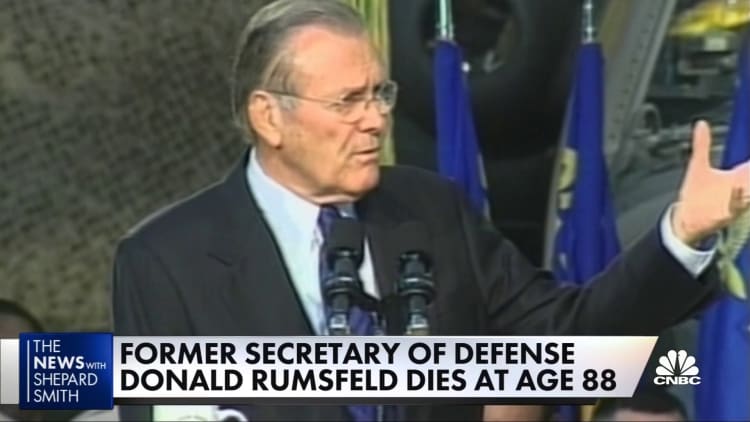 Fmr. Defense Secretary Donald Rumsfeld dies at 88