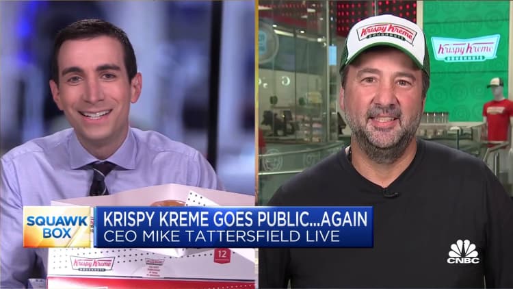 Krispy Kreme CEO on taking the company public again, valuation and more