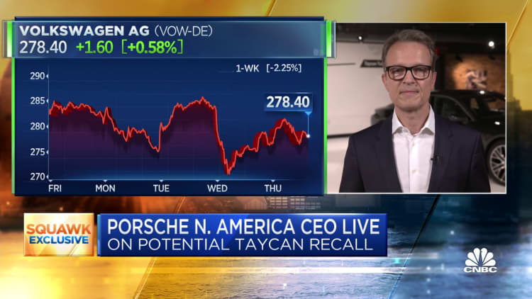 CNBC's full interview with Porsche North America CEO on EV sales, demand and more