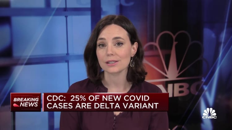 CDC warns 25% of new Covid cases are Delta variant