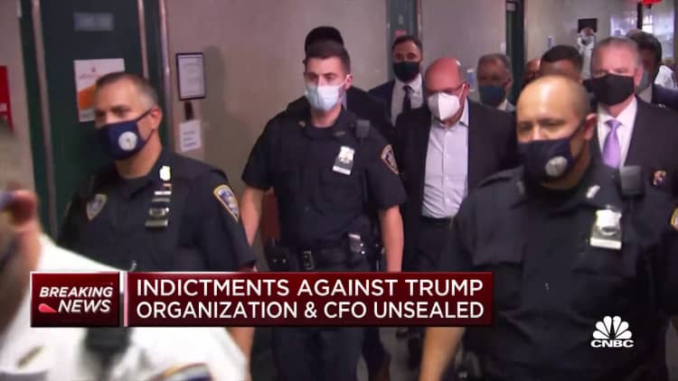 Criminal charges revealed against Trump Organization and CFO Allen Weisselberg