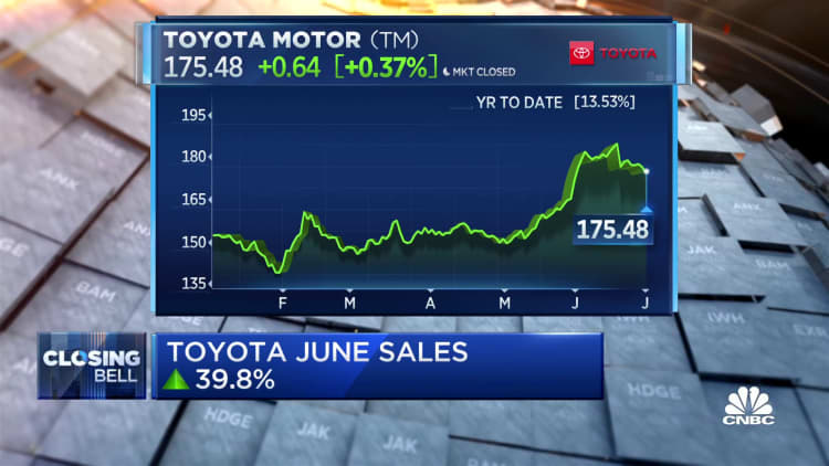 Toyota top-selling automaker in second quarter